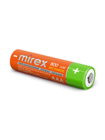 Аккумулятор AAA (HR03) 800 мАч Mirex Ni-Mh (Цена за упаковку 2 штуки)