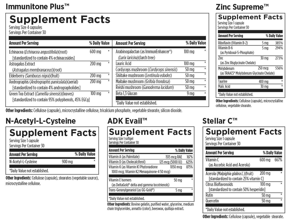 Designs For Health - Immune Support Packets 30 packets