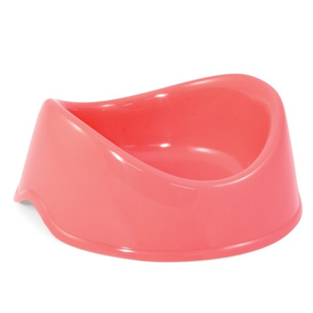 Миска пластиковая Бисквит коралловая