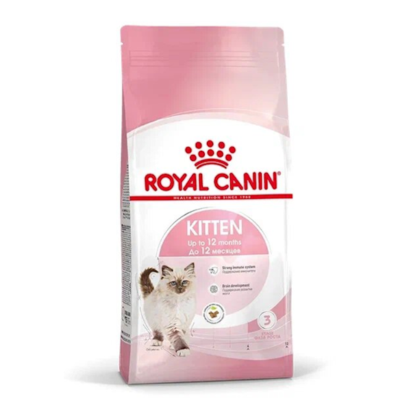 Сухой корм Royal Canin Kitten для котят в период второй фазы роста до 12 месяцев