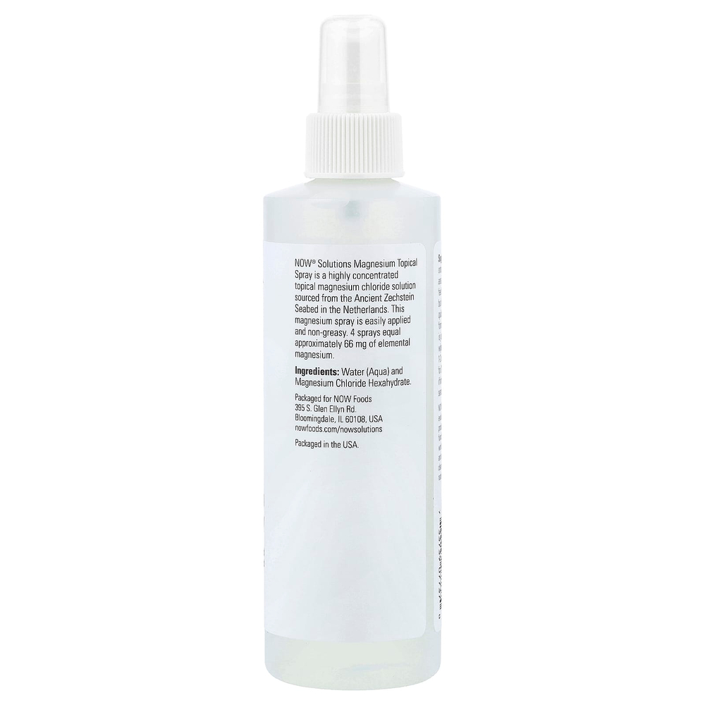 NOW Foods, Solutions, спрей с магнием для местного применения, 237 мл (8 жидк. унций)
