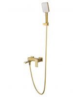 Смеситель для ванны с душем WONZON & WOGHAND CUBE 2.0, Брашированное золото (WW-88037068-BG)