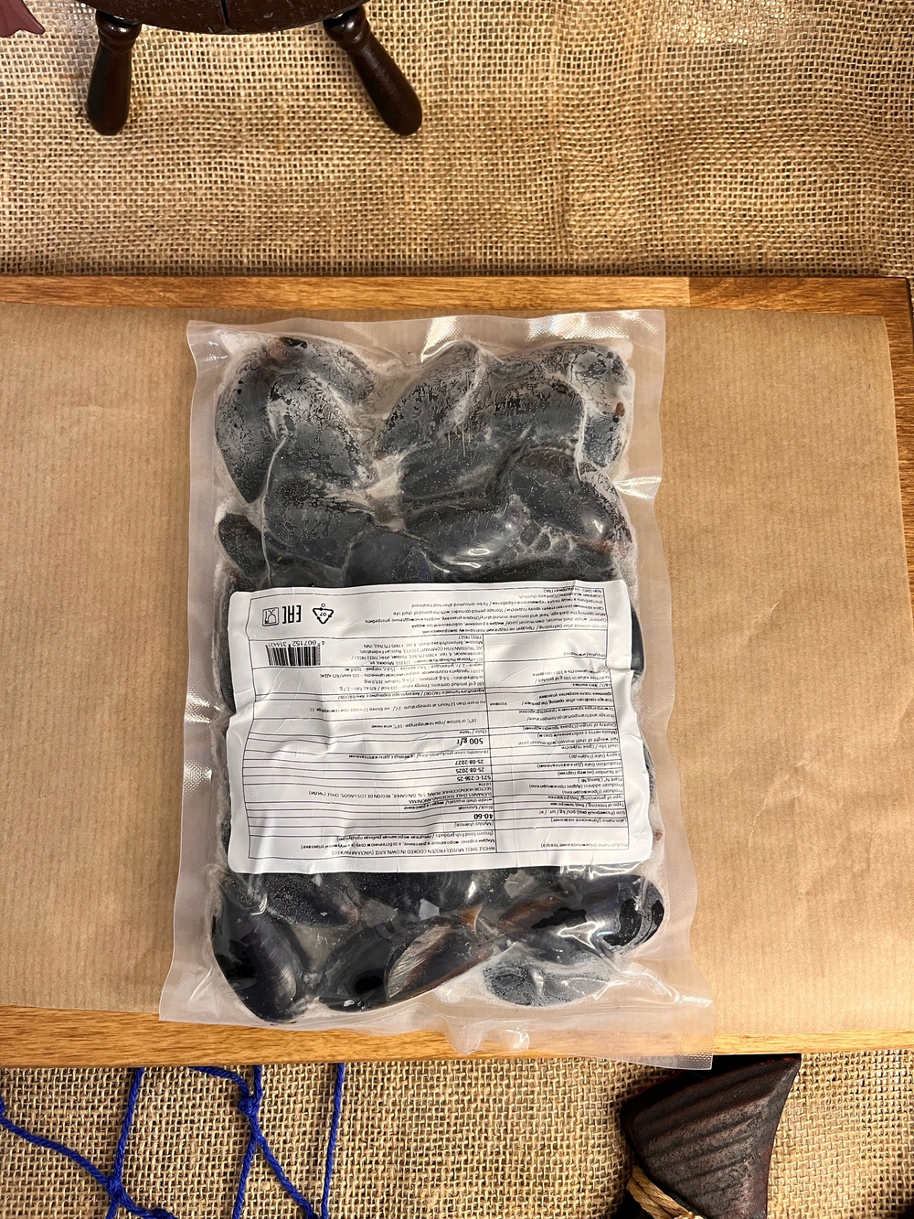 Мидии в раковине