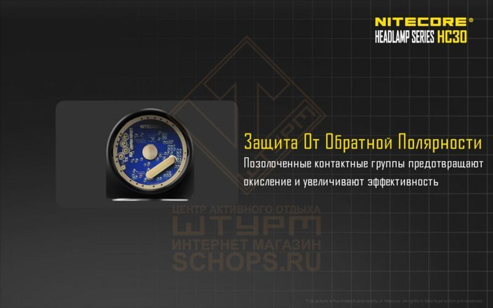 Фонарь налобный Nitecore HC30