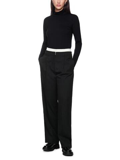 Marc Cain Брюки с двойным поясом контрастного цвета