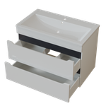 Тумба д/ванной "Лайн-70" подвесная  под раковину Марго-70 (MIXLINE) (ПВХ)