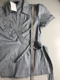 Блузка H&M в полосочку, маркировка 38, визуально на 44 размер