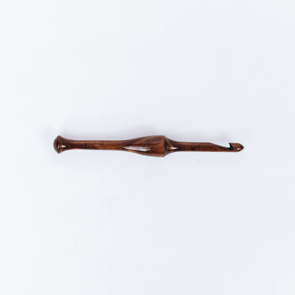 Деревянный крючок для вязания из древесины вишни 7 мм. K227