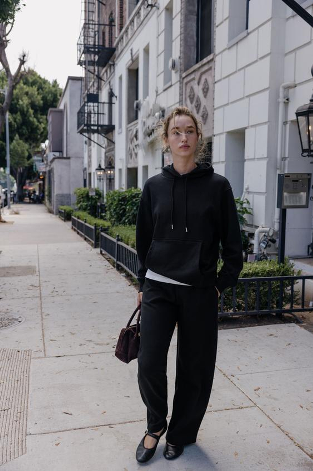 ZARA БАЗОВЫЕ БРЮКИ ИЗ МЯГКОЙ ТКАНИ, ЧЕРНЫЙ