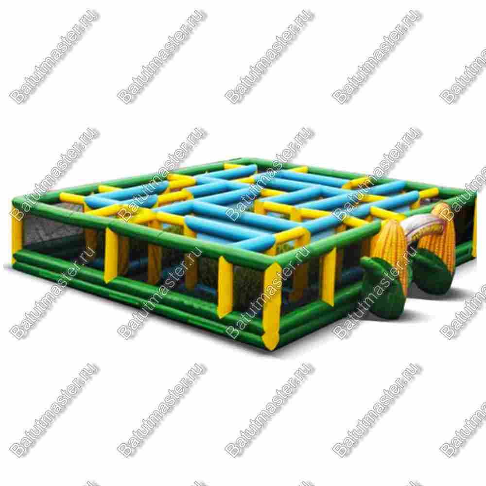 Надувной лабиринт "Кукурузное поле", 10*10*3 м