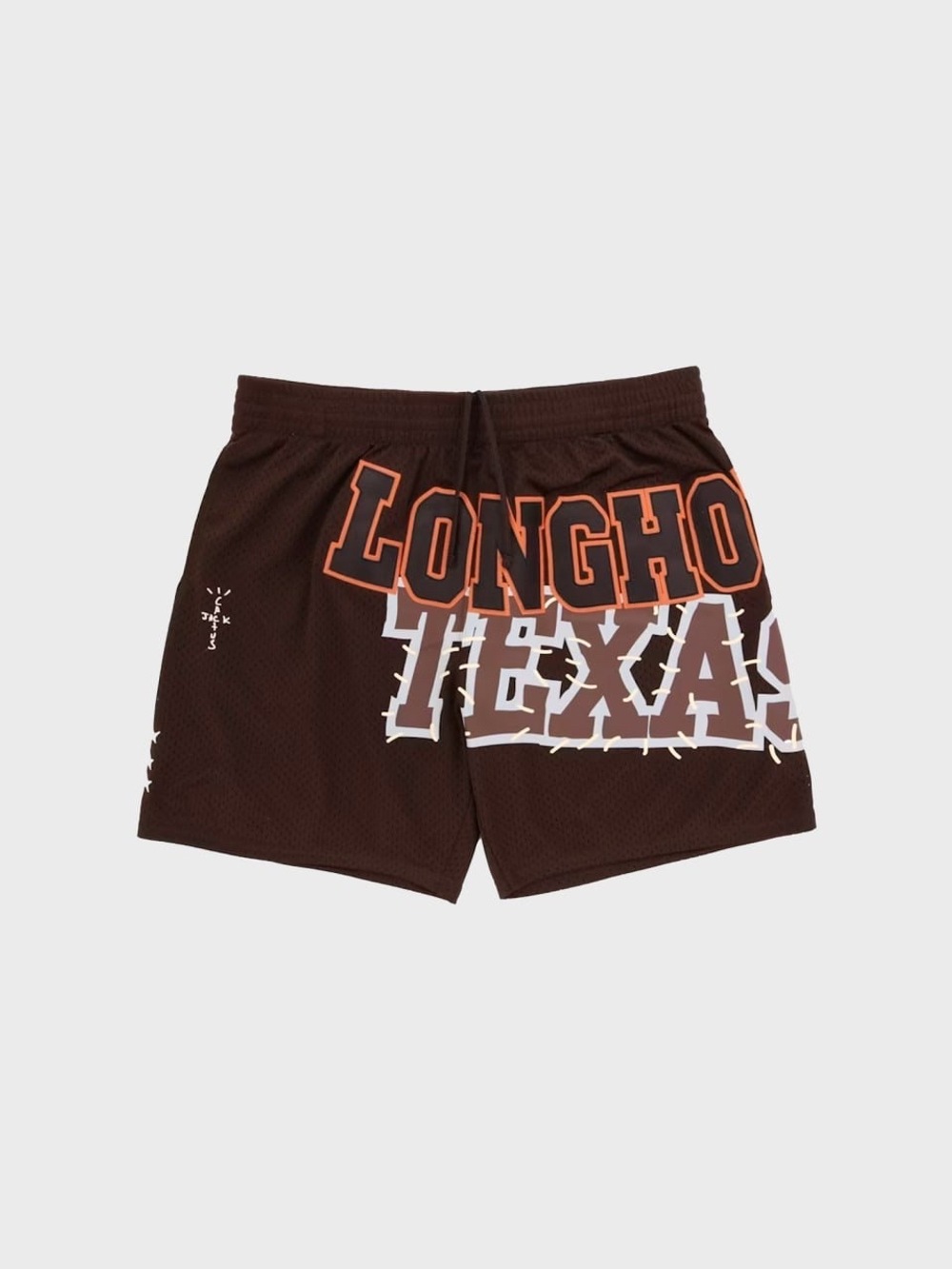 Шорты Cactus Jack Travis Scott x Mitchell & Ness Texas Longhorns Basketball Brown