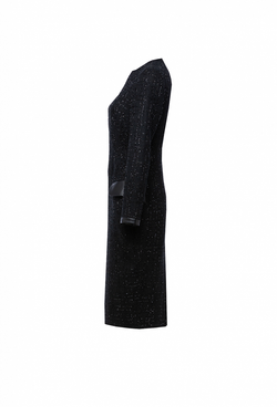 Полуприлегающее твидовое платье в клетку 04-04-23 FW