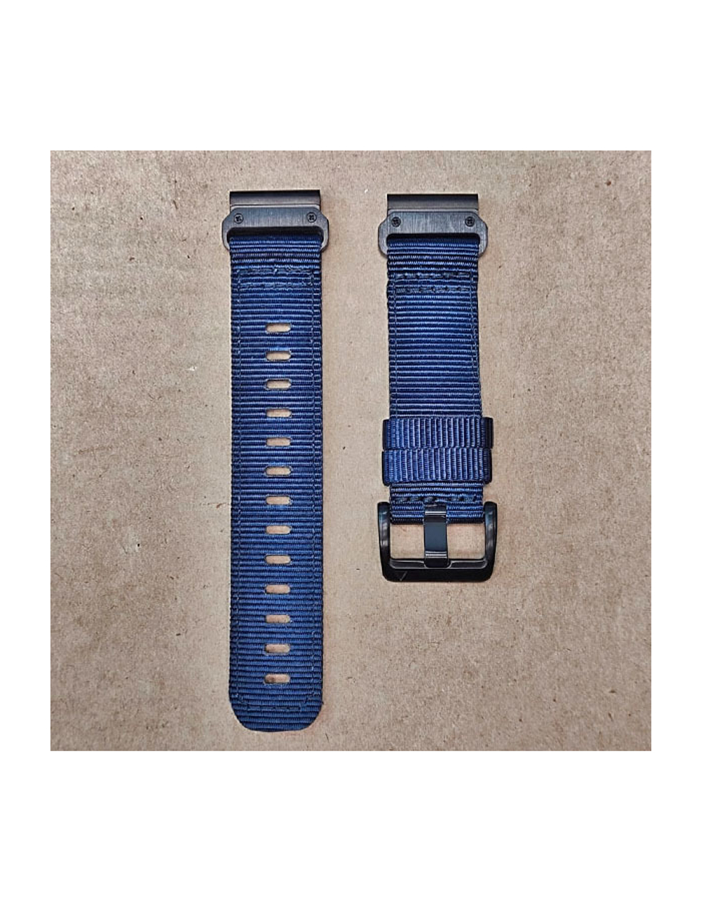 Ремешок тактический Tactix 22 мм. для Garmin нейлоновый быстросъемный на застежке (Синий)