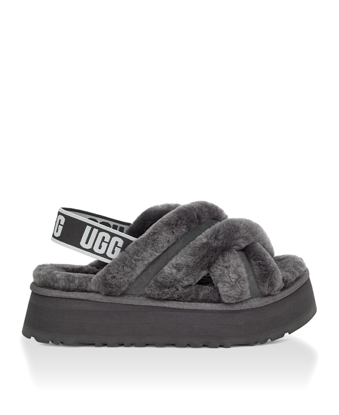 DISCO CROSS SLIDE-grey