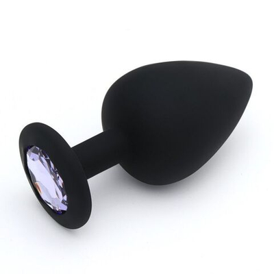 Черная силиконовая пробка Оки-Чпоки - 9,4 см. (Цвет: черный)