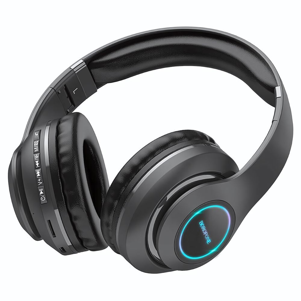Bluetooth - гарнитура Borofone BO17, накладные, BT5.0, 400mAh Black