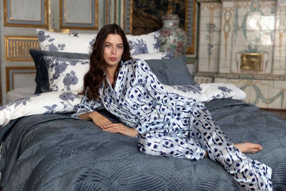 Ноэль (синий) Покрывало 240х260