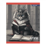 Комплект предметных тетрадей А5 48л., 10 предметов, со справ матер, скрепка, мелов. картон (стандарт), блок офсет, Alingar "Коронованные коты"