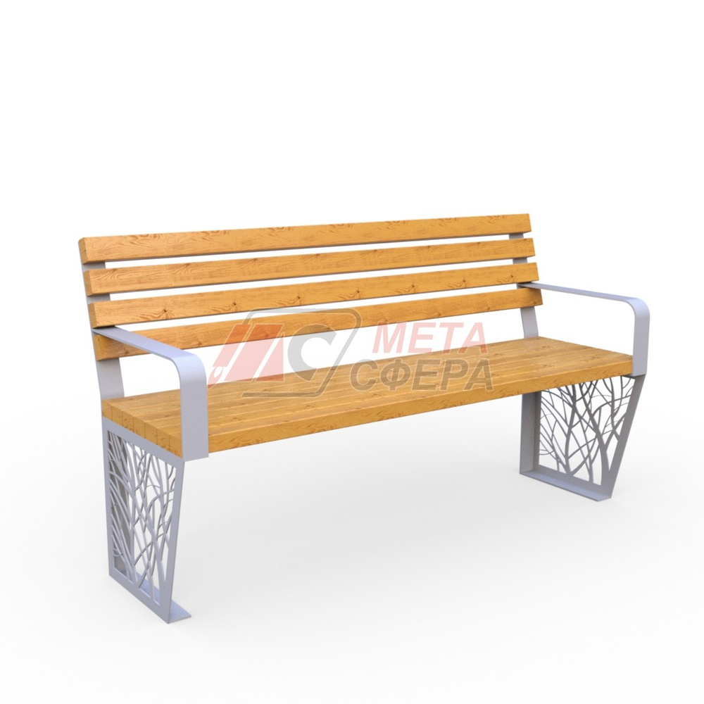 Скамейка Тверь с подлокотниками