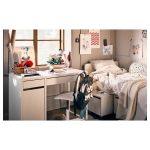 Каркас кровати с 3 ящиками - IKEA SLÄKT/LURÖY/SLAKT/LUROY, 200х90 см, белый, СЛЭКТ/ЛУРОЙ ИКЕА