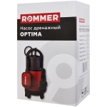 Насос дренажный ROMMER OPTIMA 900 (0,9 кВт, Qmax 14 м³/ч, Hmax 8.5 м, 1x230В, кабель 10 м.)