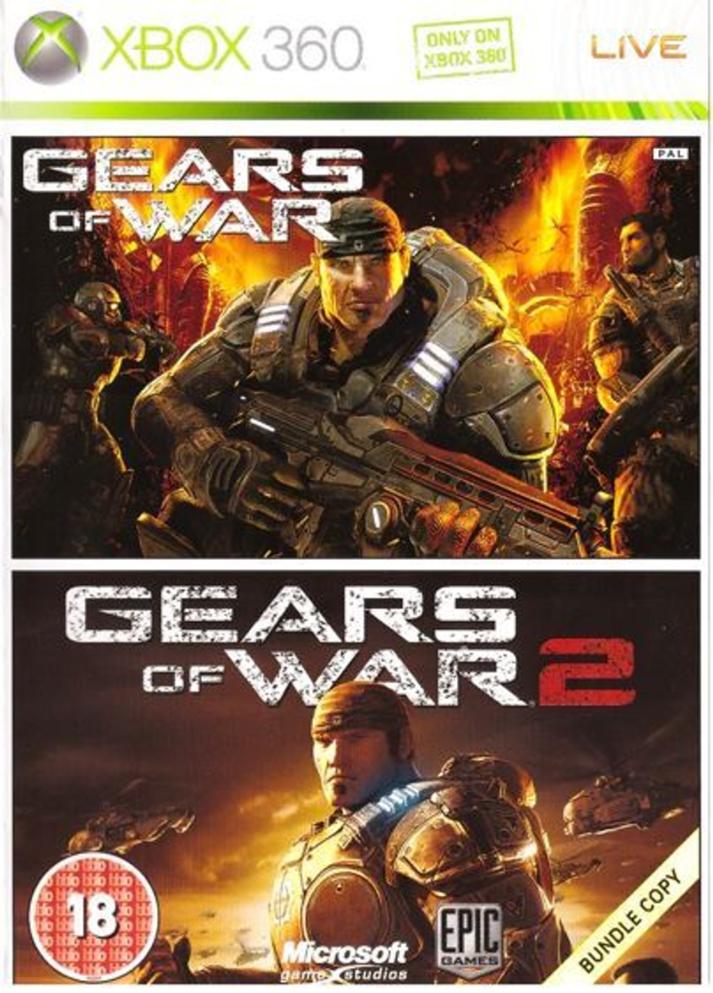 Gears of War 1+2 Xbox 360 Б\У