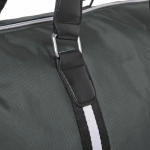 Сумка спортивная «Sports style», на молнии, с белой полосой, цвет серый, 40*22*26 см