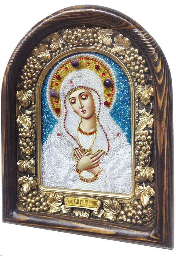 Икона Пресвятая Богородица Умиление бисер