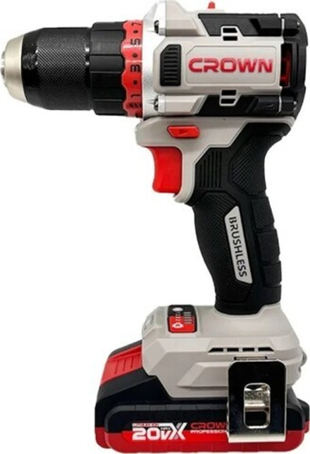 Дрель-шуруповерт аккумуляторная Crown CT21128HMX-2 BMC