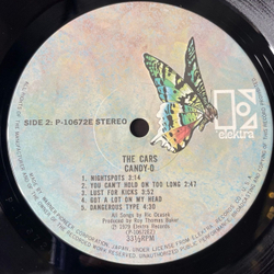 Винтажная виниловая пластинка LP The Cars Candy O (Japan 1979) (Obi) Double Life