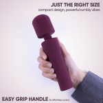Фиолетовый мини вибратор-вонд 20,3см Selove Pulse Mini Wand Powerful with Deep Rumbly Vibrations Purple