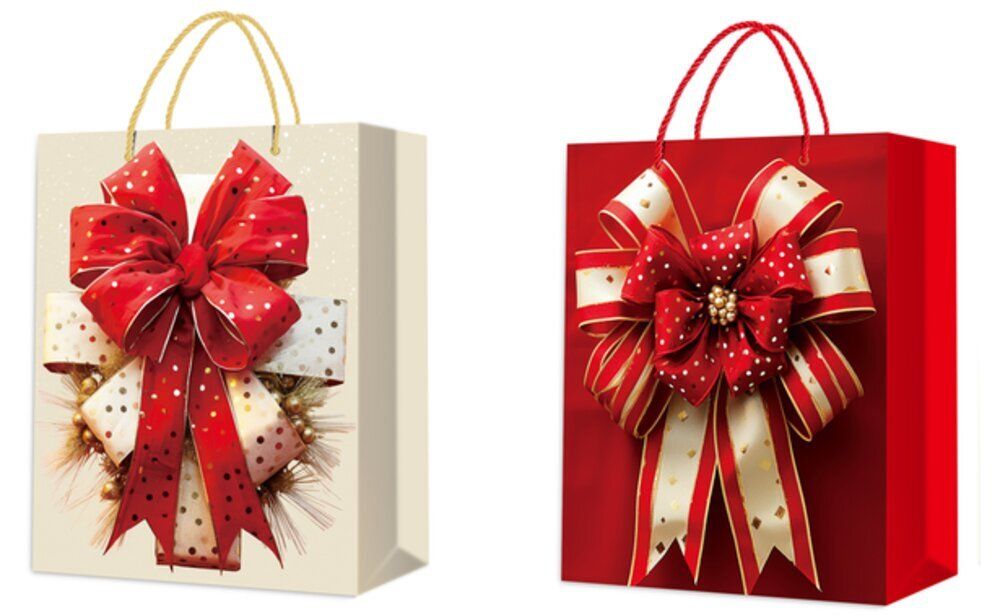 GAEM Пакет подарочный (бумага 210г/м2, блок 12шт), L50 W18 H72 см, 2в.