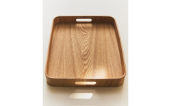 Zara Home Поднос из дерева, цвет бежевый, 45 см