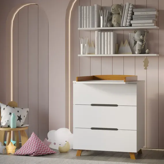 Комод Incanto Anniken Lux Белый/бук