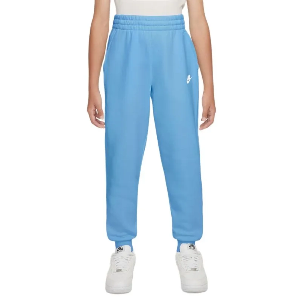 Брюки для девочки Nike Kids Club Fleece - football blue/white