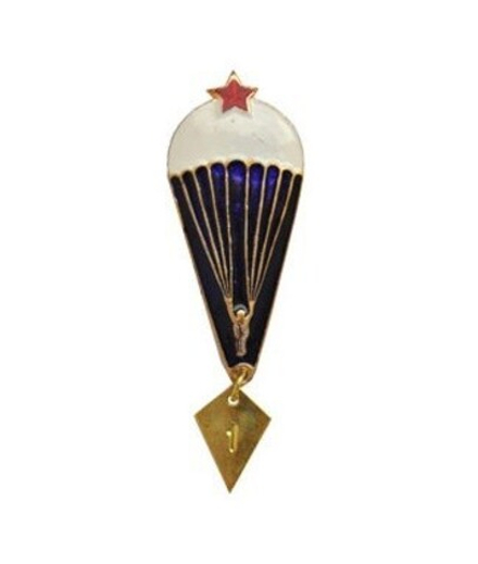 Значок Парашютист (чистый с красной звездой, без самолета)