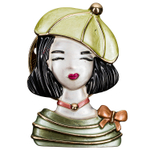 Брошь Shadore Девочка в берете XZ1479.19 G/G