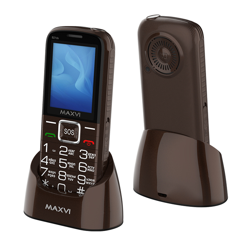 Сотовый телефон Maxvi B21ds Brown