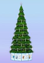 Уличная Гирлянда: холодный белый "Тающие сосульки" для елок от 3 до 19 м