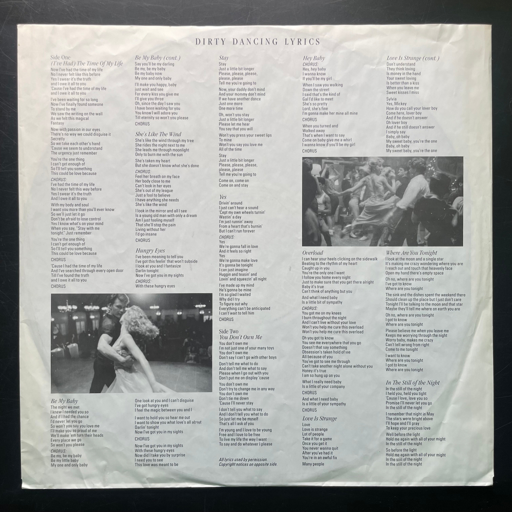 Саундтрек к фильму Грязные танцы (Германия 1987г.)