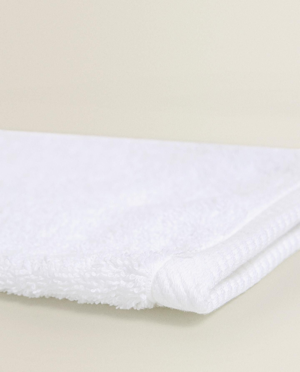 Zara Home - Мочалка из махрового хлопка, белый, 15х20 см