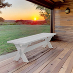 Деревянная скамейка Ойвинд садовая, белый