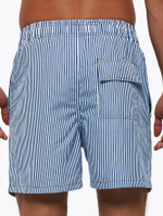 Темно-синие пляжные шорты в полоску (Размер: XXXL) (Цвет: темно-синий)