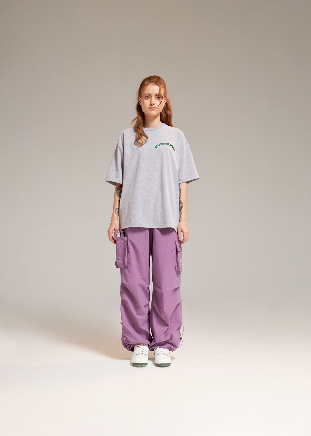 Брюки Called a Garment Multi pocket сиреневые