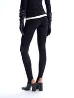 Леггинсы из трикотажа со штрипками "(dis)balance" черные