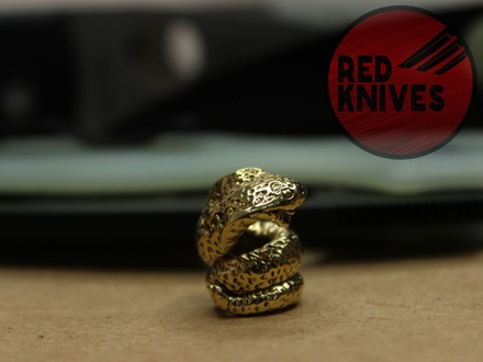 Бусина темлячная "Кобра", латунь