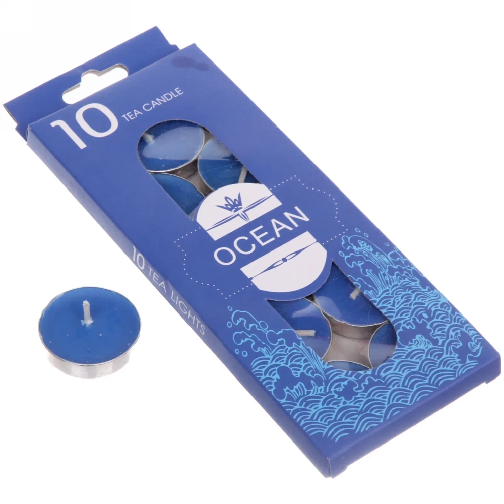 Свечи чайные в наборе 10шт «Тихий океан»