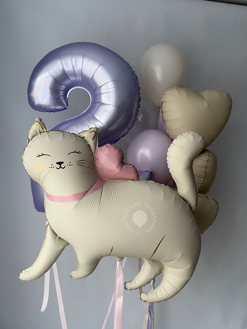 Воздушные шары для девочки на 2 годика №8887 