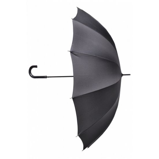 Мужской зонт трость Три Слона Черный Автомат 1610