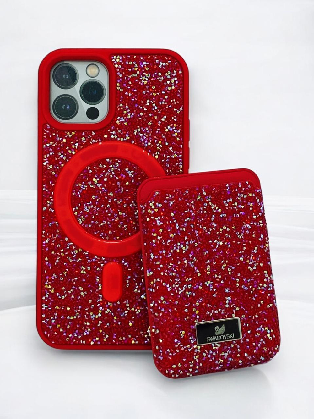 Чехол Swarovski с картхолдером для iPhone 16E